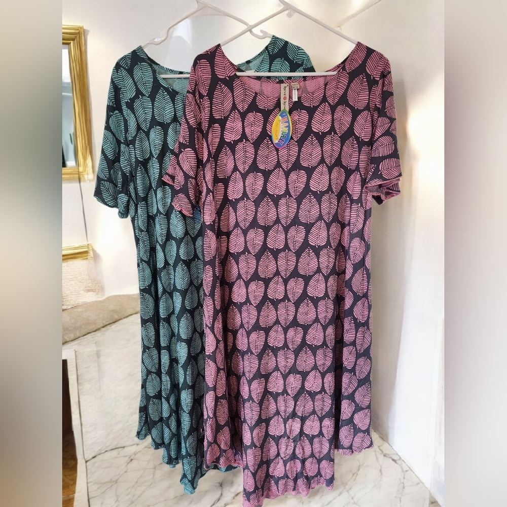 Hula Hula Hawaii Tropical Print Dresses